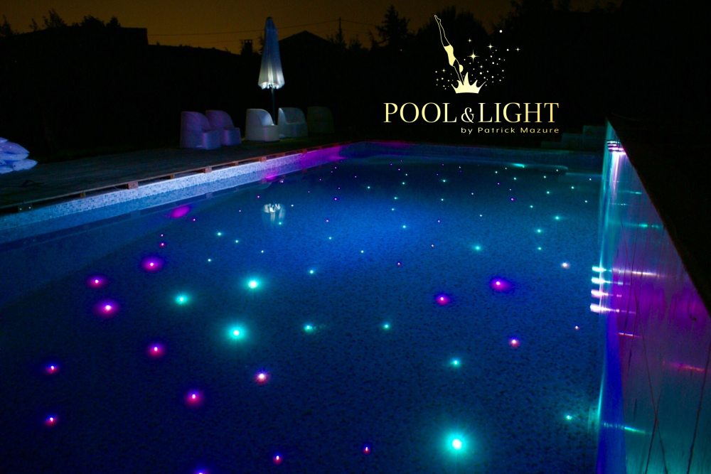 fibre optique réalisation Pool & Light